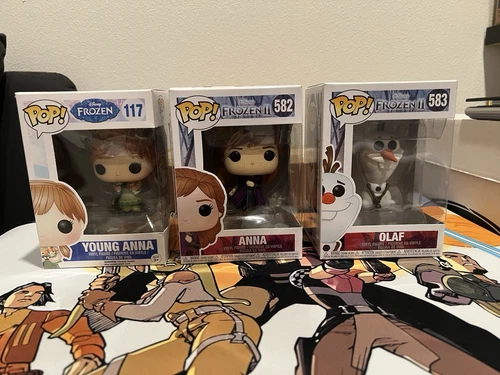Funko Pop! Disney Frozen Young Anna #117 Frozen 2 Anna #582 Frozen 2 OLAF #583