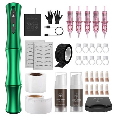 Charme Princesse Microblading Machine Kit Wireless Permanent Makeup Pen Set f...