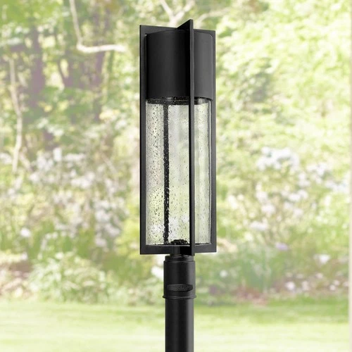 Hinkley Shelter 27 3/4" High Black LED Outdoor Post Light - Picture 1 of 7