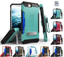 TRI-SHIELD CASE STAND CARD SLOT COVER STRAP BELT CLIP FOR iPHONE 8 PLUS, 7PLUS