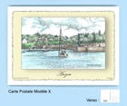 CP X 56530 POSTCARD DRAWING CL yellow background 56 ARZON