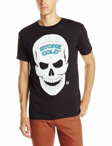 Stone Cold Steve Austin 3:16 Skull Legends Collection Mens Black T-shirt - 第 5/5 張圖片