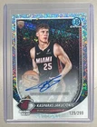 Kasparas Jakucionis 2025 Bowman #BCA-KJ Speckle Refractor Chrome Auto RC /299