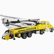 Neu 1/55 Scale 23cm Diecast Alloy Concrete Pump Truck Baufahrzeug Modell