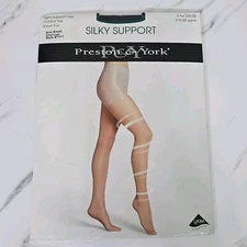 Preston & York Size S Charcoal Silky Support Light Support Leg Control Top