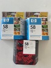 Lot Of 3 GENUINE HP 58 Tri-color Photo Ink Cartridge C6658AN SEALED Expired
