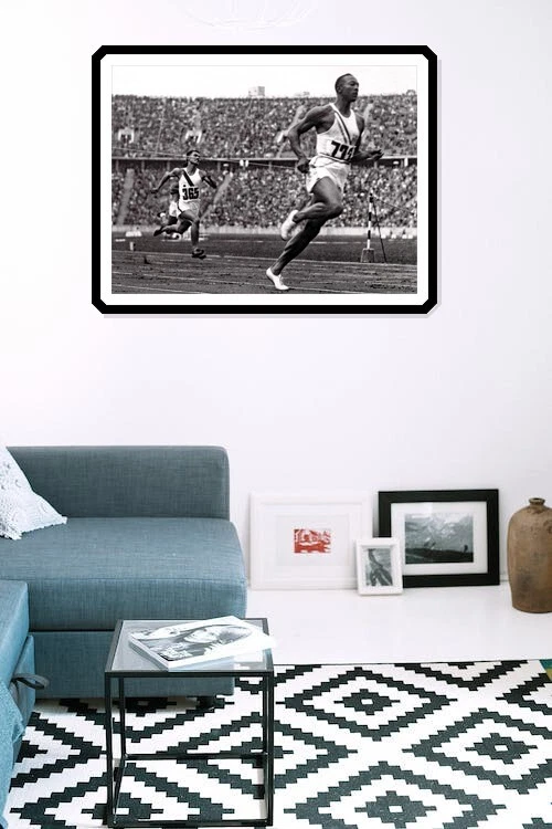 Jesse Owens Poster, Olympic Champion, Sprinter, Running, Track & Field Athlete  - Image 2 of 4