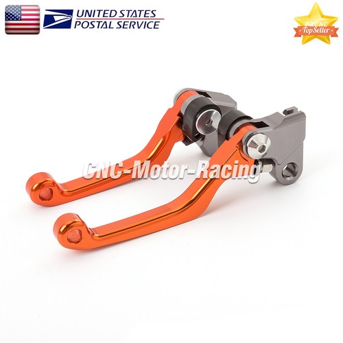 For KTM 450EXC_RACING 2005-2006 CNC Brake Clutch Levers Dirtbike Pit Pivot Set - Picture 1 of 11