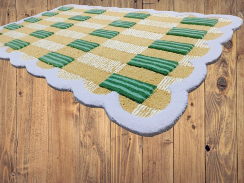 Matilda Goad Plaid Rugs Handmade 100% Woolen Hand Tufted For Home Decoration - Picture 7 of 12
