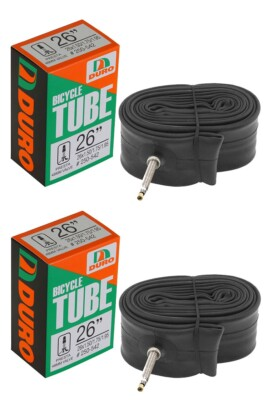#ad 2 TWO DURO BICYCLE 26 x 1.50 1.75 1.95 TUBE 48MM STANDARD PRESTA FRENCH VALVE. $6.89
