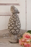 WunderschöNer Deko Tannenzapfen Sue Mit Vogel In Antik Optik, Shabby Chic Stil