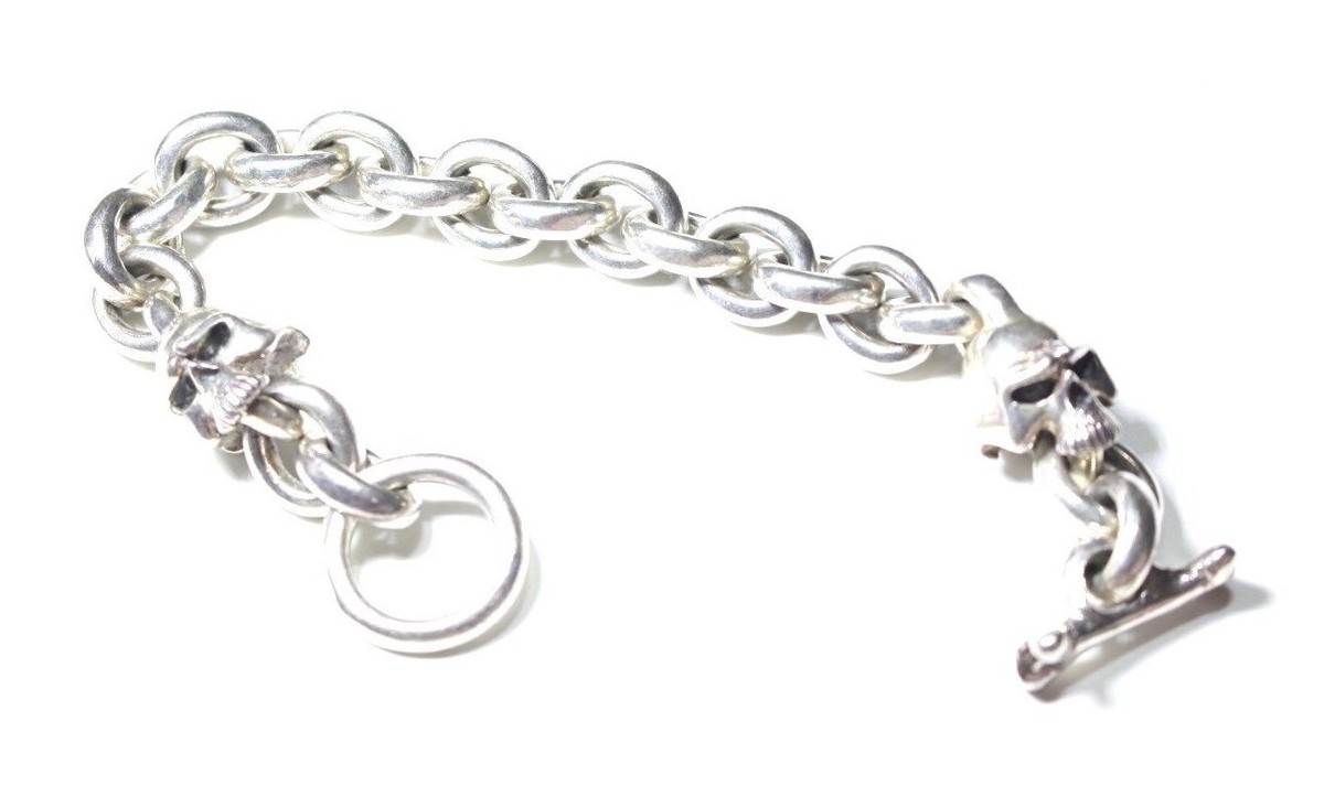 サーティーンデザインズ KB-2 MAD TWO SKULL BRACELET