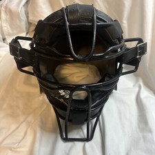 All Star FM55EXT  Protective Gear Baseball Catchers Face Mask  Black W/ Helmet M
