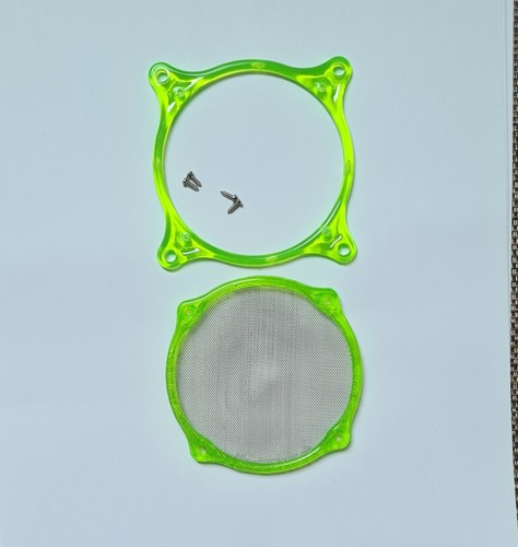 UV Green 80mm Cooling Fan Dust Filter w/ Stainless Steel Mesh Removable Washable - 第 5/5 張圖片