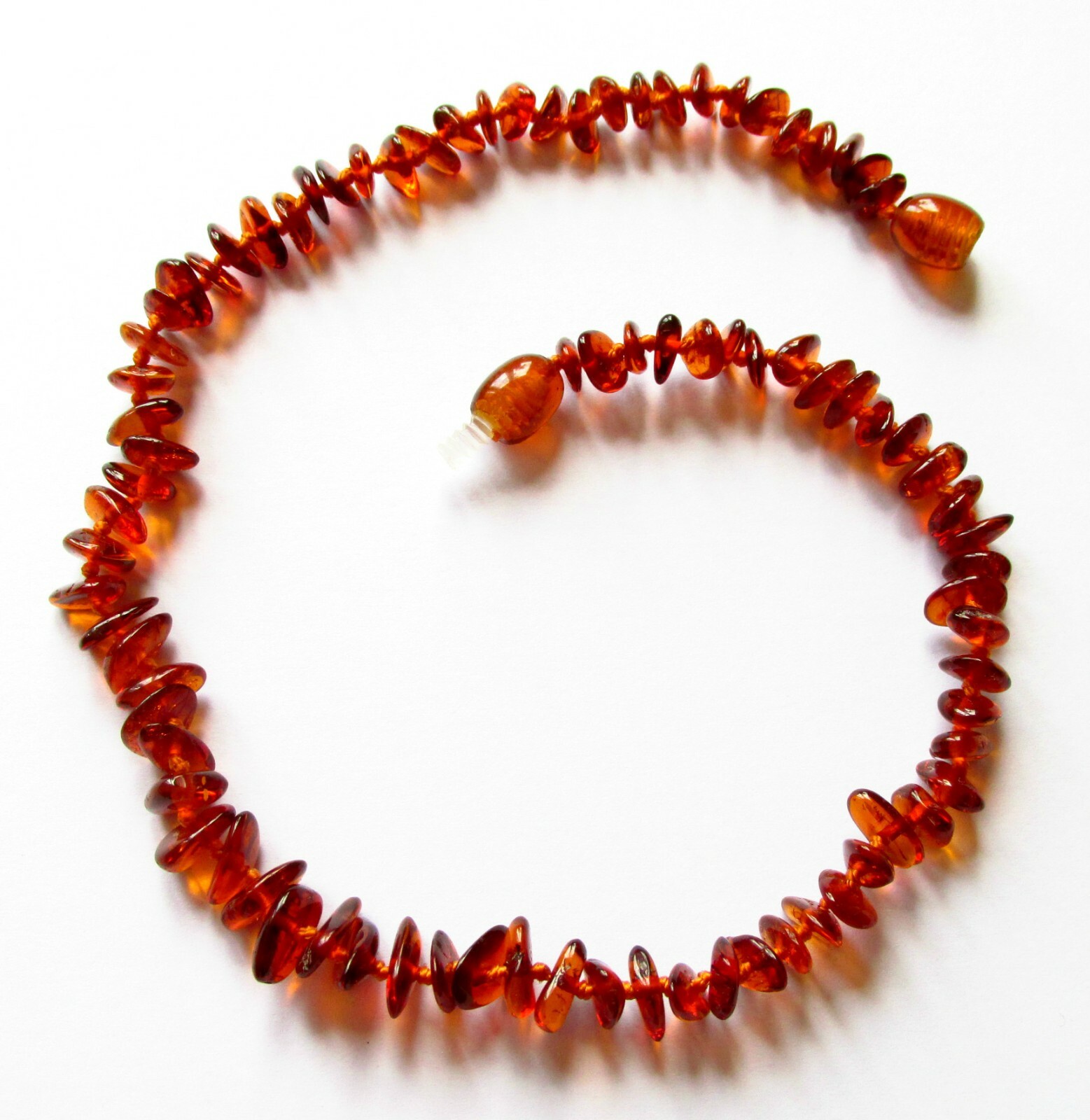 Genuine 100% natural Baltic amber necklace| natural shape amber nuggets| knotted
