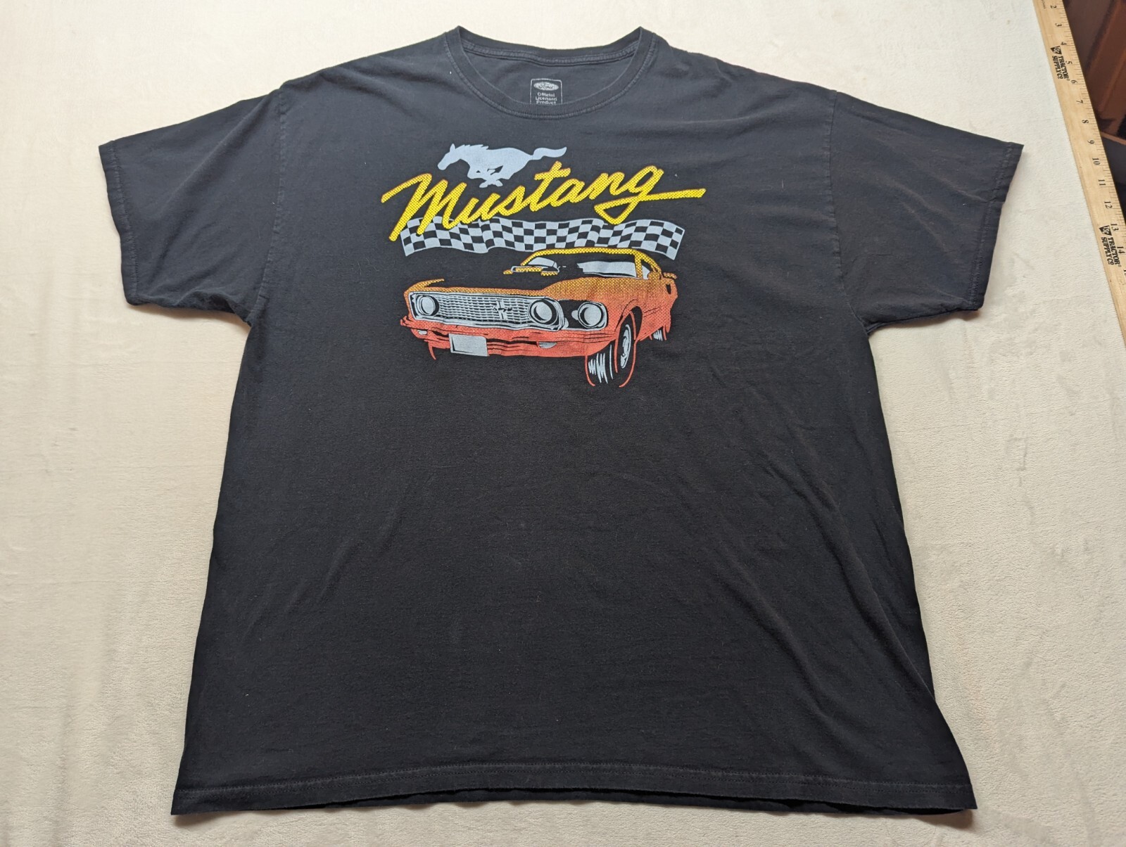PONY T shirt grafica retrò con licenza ufficiale Ford Mustang Uomo taglia 2X