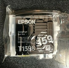 NEW GENUINE Epson 159 Matte Black Ink Cartridge Epson T1598 R2000 FREE SHIP