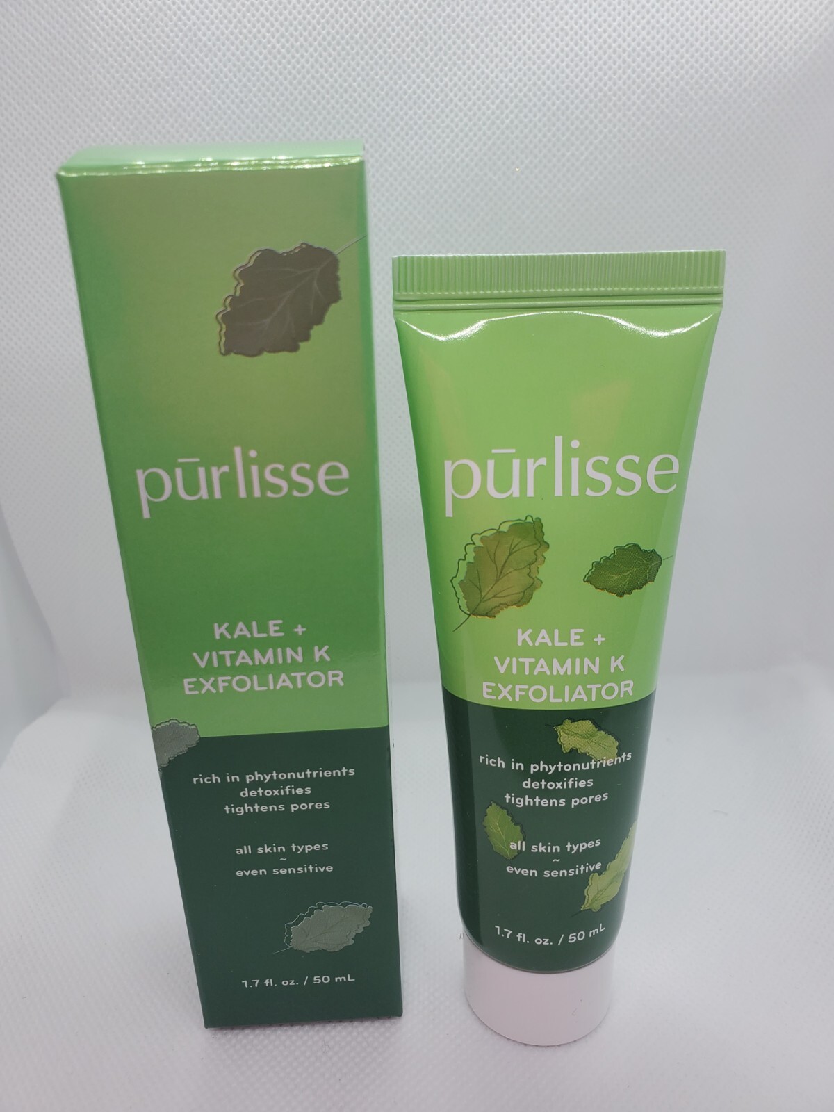 Purlisse kale + vitamin k exfoliator new in box full size 1.7oz eBay