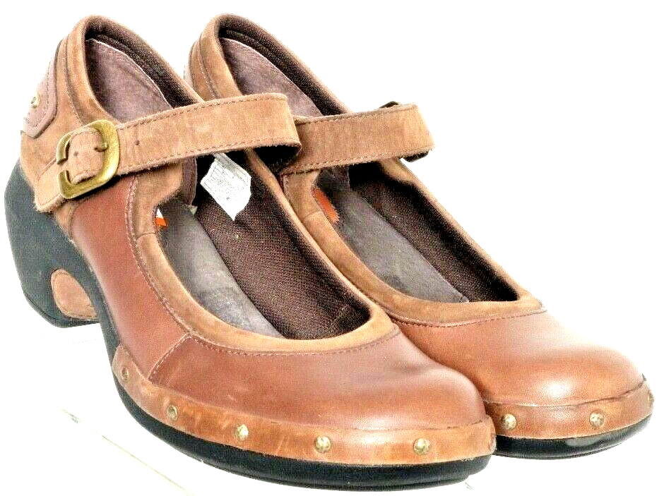 Merrell Luxe MJ Brown Leather Studded  J56098 Mary Jane shoes Women's US 8.5