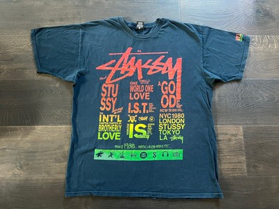 STUSSY increase the peace 90'S L 紺タグ 値下げ STUSSY increase the peace 90'S Lサイズ 紺タグ Stussy Stussy