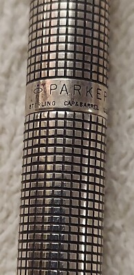 vintage sterling parker 75 fountain pen ball pen and pencil set