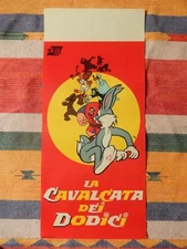 Locandina LA CAVALCATA DEI DODICI 1'Ed.1961 BUGS BUNNY Silvano Campeggi NANO ART