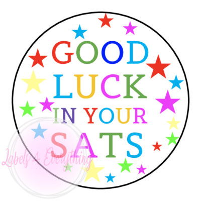 Stack Sats Sticker SATS Stickers Good Luck In Your SATS Exams School Kids Children | eBay UK
