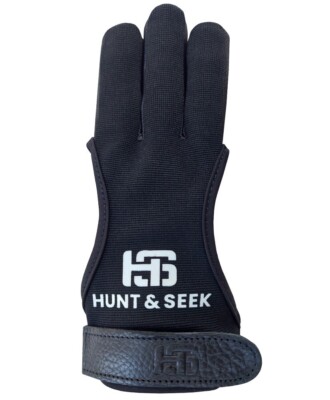 Hunt & Seek Three Finger Four-Way Fabric Archery Shooting Glove