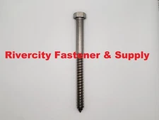 1/2x6 Stainless Steel Hex Lag Bolts 1/2 x 6" Lag / Wood / Coach Screws