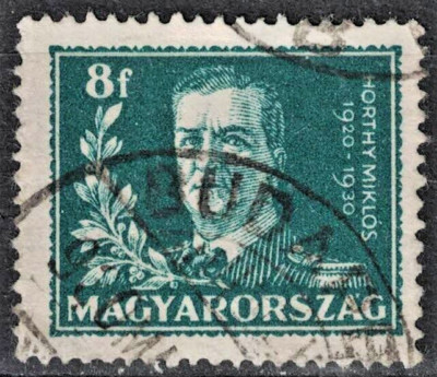 Nicholas Horthy HUNGARY:1930 SC#445 Used Admiral Nicholas Horthy AJ900 | eBay