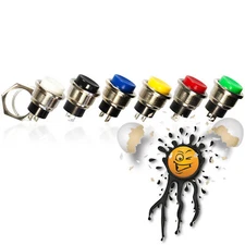 Push Button M16mm DS-212 Push Button 12V 125VAC 3A Push Button Aluminium 6 Colours