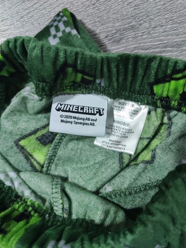 Minecraft Pajamas Boys Medium 8 Sleep Pant Zombie Creeper Fun PJs Gift - Picture 3 of 3