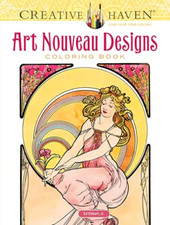 Creative Haven Art Nouveau Designs Coloring Book (Creat - Paperback NEW Alphonse