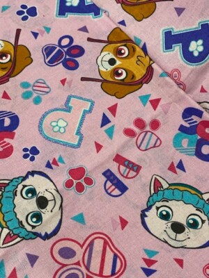 NEW Fabric PAW PATROL Cotton By The Yard Girl Pups Skye Everest David Textiles