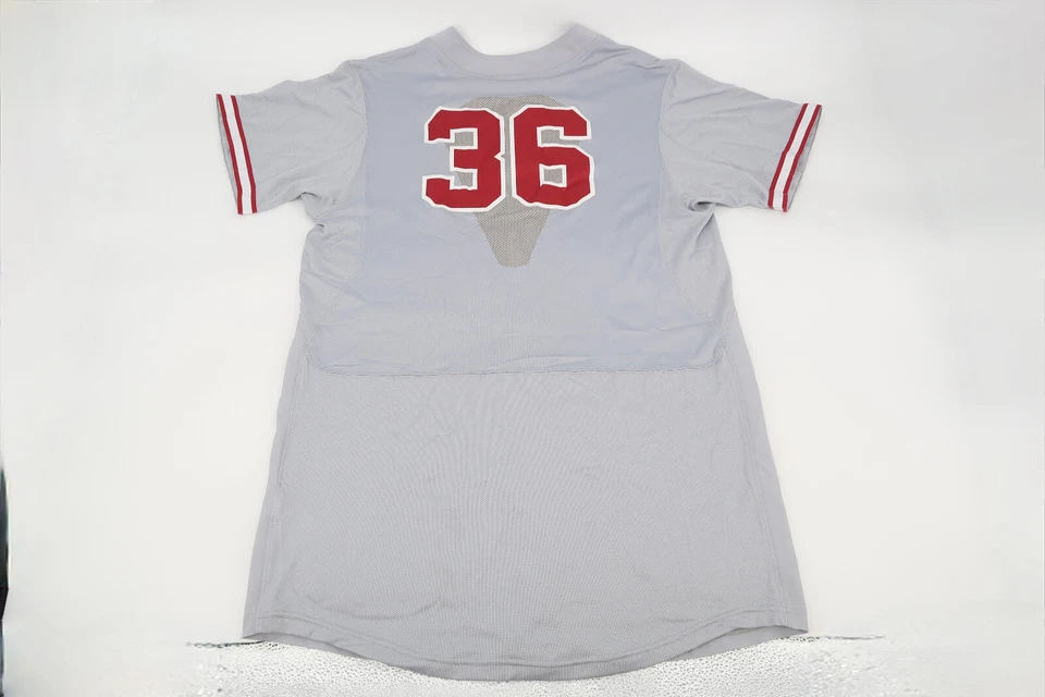 Camiseta de béisbol Nike Oklahoma Sooners gris talla 48 longitud + 2 jugadores usada emitida Foto 2 de 4