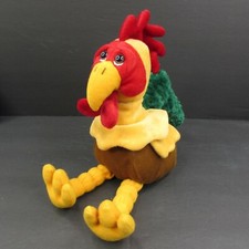 Russ Berrie Charlie Rooster 11.5" Bean Bag Plush Stuffed Animal