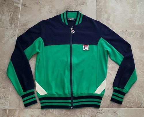 VINTAGE FILA BJ BORG WHITE LINE TRACK 
