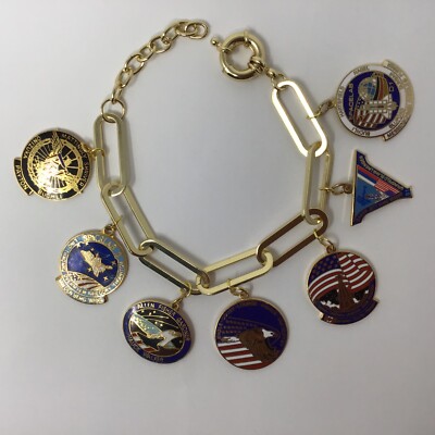 vintage NASA emblems Charms Medallions Space Shuttle missions 