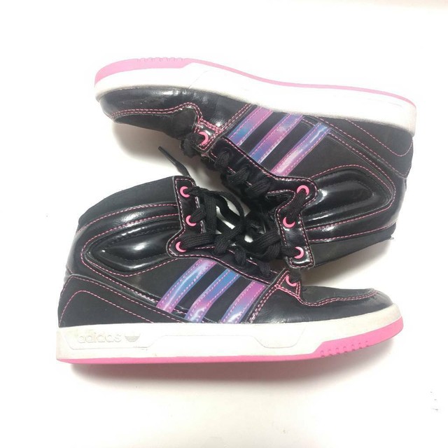 Adidas Girls Athletic Shoes Black Lace Up Air Cushion Sneakers EVM 004001 1.5 | eBay
