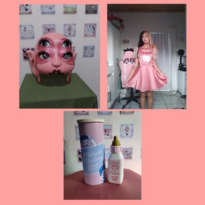 melanie martinez kit k12 dress + crybaby perfume milk (fanmade) + portals mask 