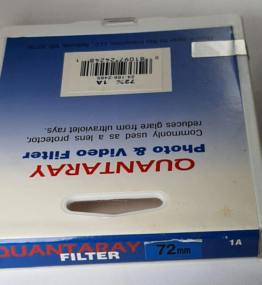 72mm Skylight 1A Glass Lens Filter Japan Genuine 72 mm 72-SK sklight1A Quantaray - Image 3 of 4