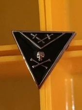 Small Knights Templar Masonic Lapel Tac Pin Skull Crossbones Triangle NEW!