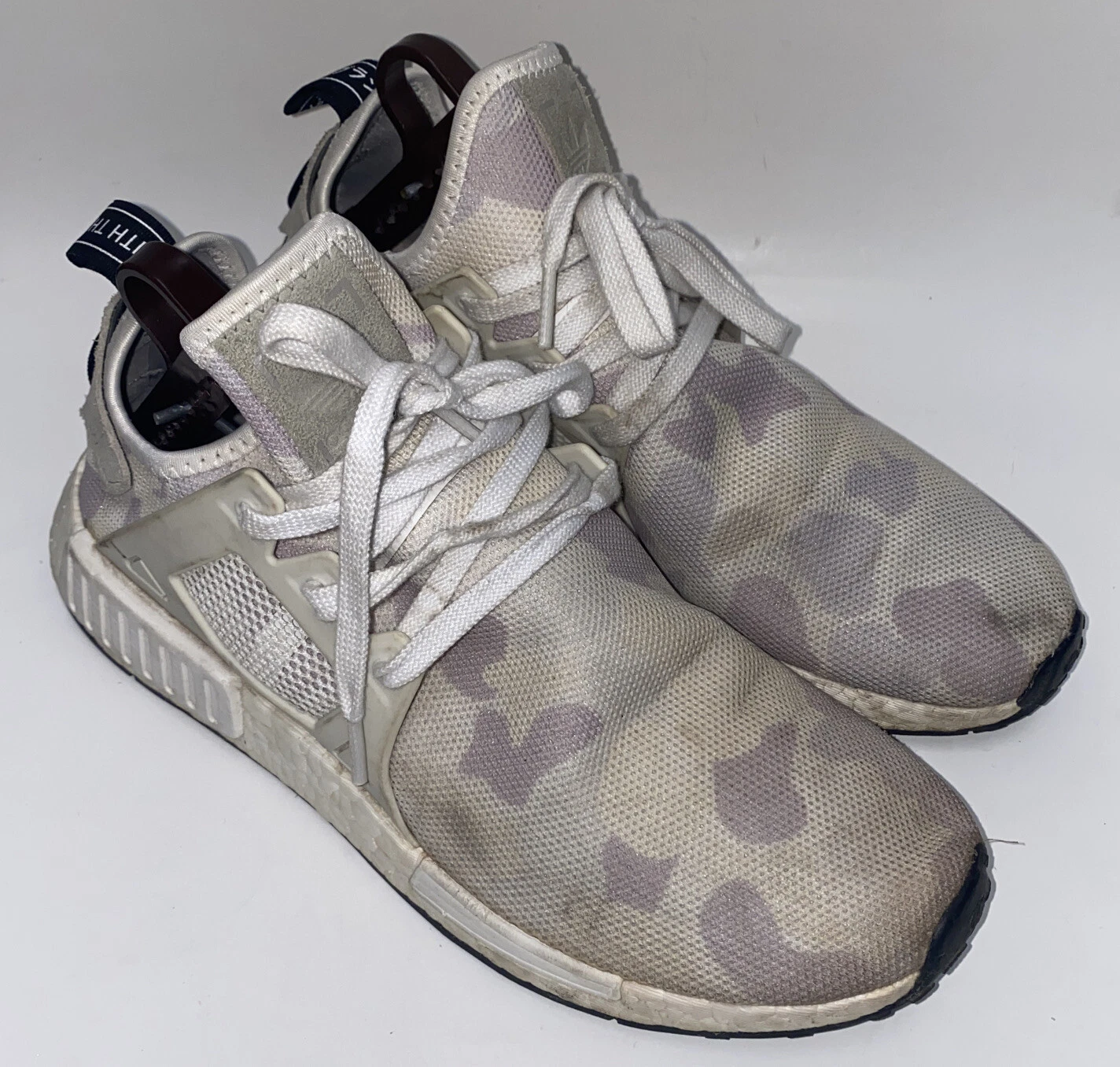 Scarpe da ginnastica Adidas uomo bianche stringate taglia 10