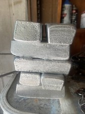 Aluminum Ingot Bars 6.25 Lbs 100 Ounce . Hand poured
