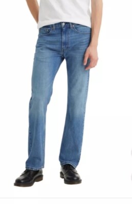 Levi Strauss & CO 505 Men's Blue Regular Fit Straight Leg Jeans Size 34x32 NWT