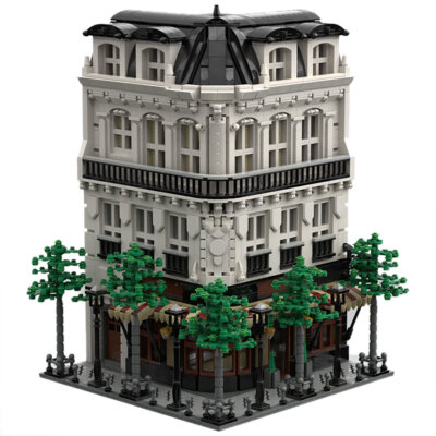 Modular Corner Building with Bakery and Photo Studio 4204 Pieces MOC Build