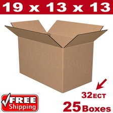25 - 19x13x13 Cardboard Boxes Mailing Packing Shipping Box Corrugated Carton