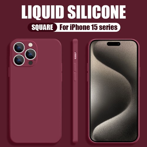 For iPhone 16 7 8 Plus XS 15 14 13 12 11 Pro Max Thin Case Liquid Silicone Cover - Picture 21 of 21