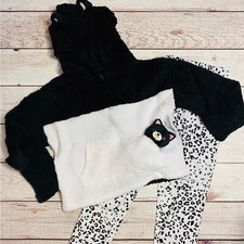 Justice   Faux Sherpa   Kitten   Pajama Set