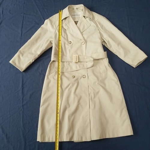 Women's Dannimac Beige double breasted Coat Trench Mac Macintosh Coat UK 12P - Picture 10 of 22